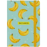 Скетчбук "Бананы", А5, 80 листов, кремовая бумага