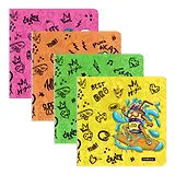 Обложки 12шт д/учебников "Funny Monsters" клеев.край, клапан в край, 232*440мм, 80мкм, ассорти, ErichKrause