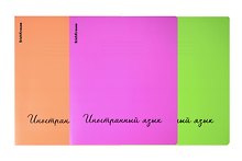 Тетрадь на кольцах «Neon. Иностранный язык» в ассортименте 48 листов в клетку - Erich Krause