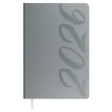 Ежедневник датированный 2026 год, А5, 176 листов, "Софт-тач", серый