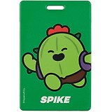 Обложка для проездного "Spike" 95*65, ПВХ, инд.уп., Brawl Stars