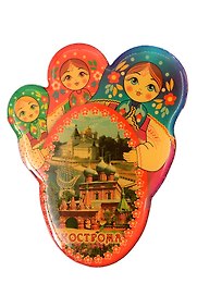 Магнит овал Коллаж (Кострома) (смола) (02-34-3-33K10)