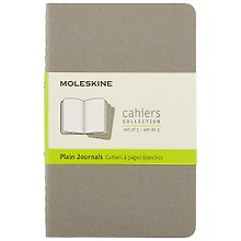 Записная книжка «Cahier Journal Pocket» А6, 32 листа, нелинованная, серая, 3 штуки, Moleskine