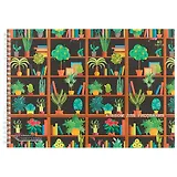 Альбом для рисования Unnika, "Книжные полки (графика)", А4, 40 листов, на гребне