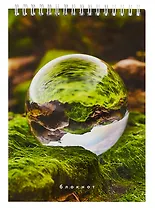 Блокнот А5 80л кл. "Созерцание" гребень, мел.картон, глянц.ламинация, спираль