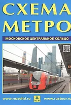 Схема метро Московское центральное кольцо (раскладушка)