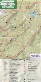 Зюраткуль Национальный парк Карта (Слугин ИП)