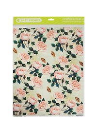 Рисовая бумага для декупажа Craft Premier Розы (CP01864) (А3) (25г/м)