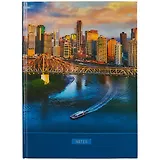 Книга для записей А4 160л кл. "Панорама" 7БЦ, глянц.ламинация