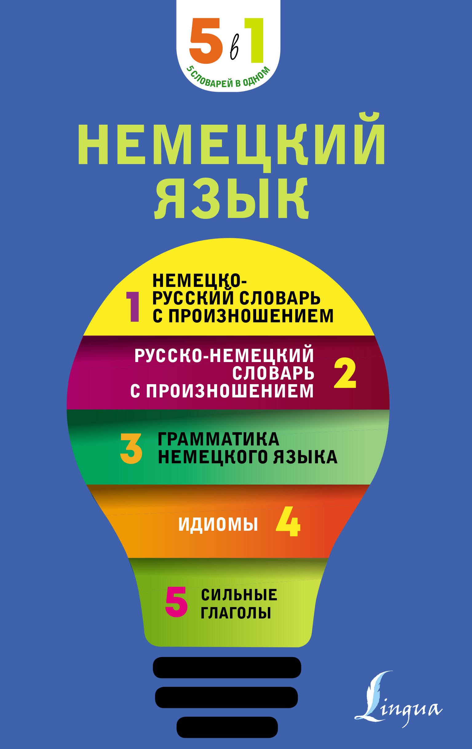 Немецкий язык. 5 в 1: немецко-русский и русско-немецкий словари с произношением, грамматика немецкого языка, идиомы, сильные глаголы
Немецкий язык. 5 в 1: немецко-русский и русско-немецкий словари с произношением, грамматика немецкого языка, идиомы, сильные глаголы