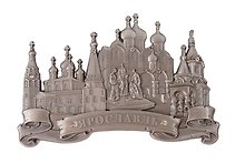 Магнит Коллаж с памятником (Ярославль) (металл) (027-9ATN-27K24)