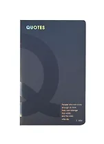 Записная книжка А6 40л "Quotes" нелин.блок цвета слон.кость, мат.ламинация, 3 скрепки, In Folio