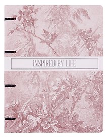Тетрадь на кольцах «FLOREALE. Cedar Rose» 120 листов в клетку, А4, сменный блок - Listoff