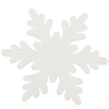 Украшение поролоновое "Снежинка с блестками", 20 см