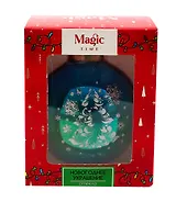 Елочный шар в подарочной коробке LED Ёлочка (стекло) (8x8) (89856)