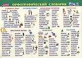 Учебный плакат. Орфографический словарик. 1-4 классы. Формат А4