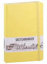 Скетчбук 13*21 80л "Sketchmarker" лимонный, нелинованн. 140г/м2, слоновая кость, тв.обл.
