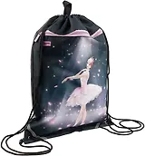 Мешок для сменной обуви "ПРИНЦЕССА-БАЛЕРИНА" 36*48см, полиэстер, сублимац.печать, карман, светоотраж.элементы, инд.уп.