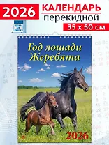 Календарь 2026г 350*500 "Год лошади. Жеребята" настенный, на спирали