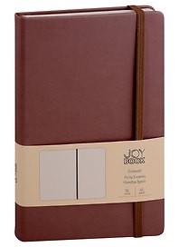 Книга для записей «Горячий шоколад», А5, 96 листов, искусcтвенная кожа, с ляссе, Joy Book