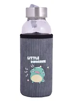 Бутылка в чехле вельвет Динозаврик (стекло) (300мл) (12-7599-D300-148)