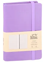 Записная книжка А6 96л лин. "Joy Book. Фиалковые сны" иск.кожа, тонир.блок, скруг.углы, ляссе, резинка, карман на задн.форзаце