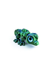 Фигурка 3D с кнопкой Крокодил Кроки (пластик) (10х6) (09001999)