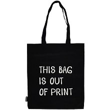Сумка-шоппер This bag is out of print черная, текстиль 40см.*32см.