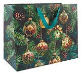 Пакет А3+ 50*40*25 "Шары на ёлке" Новый год, бум.ламинат