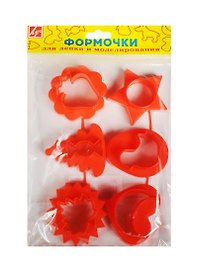 Формочки для лепки и моделирования «№2. Фигуры», 6 штук