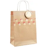 Пакет А4 30*22*11 Dots and Lines жен., крафт