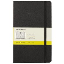 Книга для записей Moleskin Classic Large, твёрдая обложка, чёрная, 120 листов, А5