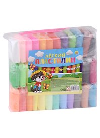 Масса для лепки Рыжий Кот. Лёгкий пластилин, 36 цветов, 3 стека
