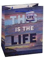 Пакет подарочный бумажный А4 "This is the life", нейтральный