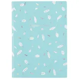 Записная книжка А6+ 56л лин. "СЧАСТЬЕ ВНУТРИ" мягк.переплёт, тиснение фольгой, шелкография, два ляссе, инд.уп.