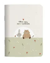 Блокнот 105*140 32л кл. "Forest", полянка, карт.обл., скрепка, микротекстурирование, ламинация