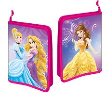 Папка для труда А4 "Принцессы" раскрывающаяся, печать по пластику, Disney