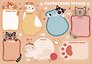 Расписание уроков А4 "Котики" мел.картон 235г/м2, полноцв.печать, выб.УФ-лак