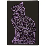 Книга для записей в линейку «Starlight. Кошка», B6, 80 листов + 48 наклеек