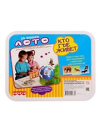 Лото «Кто где живет» 24 фишки, Забава