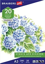 Папка для рисования А3 20л 200 г/м2, BRAUBERG