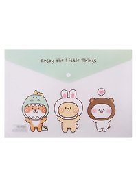 Папка -конверт «Kawaii. Зверюшки» А4 на кнопке