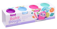 Тесто для лепки Baby Dough, 4 цвета
