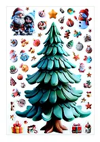 Наклейки объемные 170х290 (Наряжай-КА 3)