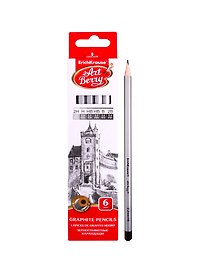 Карандаши чернографитные, ArtBerry, 6 штук