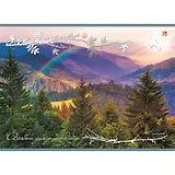 Альбом для рисования Unnika, "Пейзаж с радугой", А4, 40 листов, на склейке