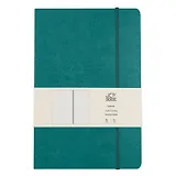 Книга для записей А4- 96л кл. "Joy Book. Таинственный океан" иск.кожа, тонир.блок, скругл.углы, ляссе, резинка