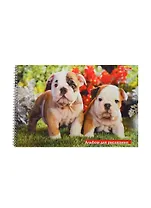 Альбом для рисования Hatber, "Зверье мое", А4, 32 листа, на евроспирали, в ассортименте