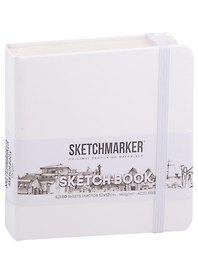 Скетчбук 12*12, 80 листов "Sketchmarker" белый, нелинованный, 140г/м2, слоновая кость