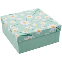 Коробка подарочная "Sharming flowers" 15*15*6,5см, картон, квадрат